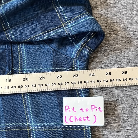 Outdoor Research Feedback Cotton Blend Plaid Flannel Shirt - Men's Size L - Blue - Picture 8 of 11